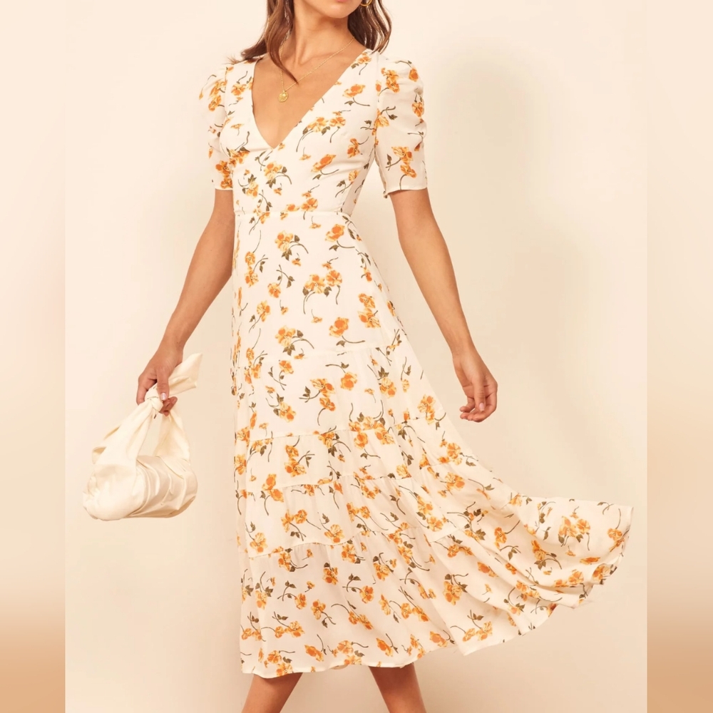 Reformation Cosa Floral Dress